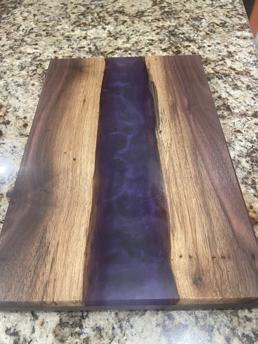 Walnut & Epoxy River Charcuterie Board